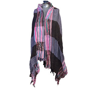 Women's Unbranded Scarf OS Gray Pink